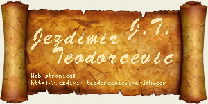 Jezdimir Teodorčević vizit kartica